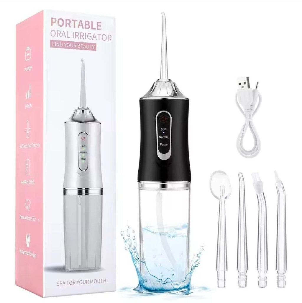Hydropulseur Dentaire Portatif 3 Modes – Irrigateur Buccal Sans Fil (Jet Dentaire)/خيط الأسنان المائي المحمول 3 درجات – تنظيف عميق وحماية شاملة للثسة والأسنان